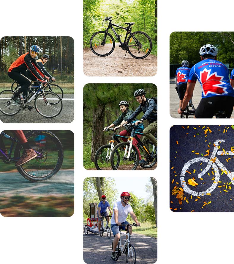 On-road and off-road cycling in the 1000 Islands.