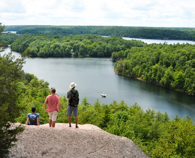 Rock dunder trail 1000 islands lookout