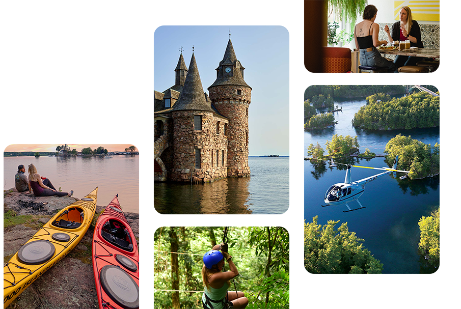 Exploring the 1000 Islands.